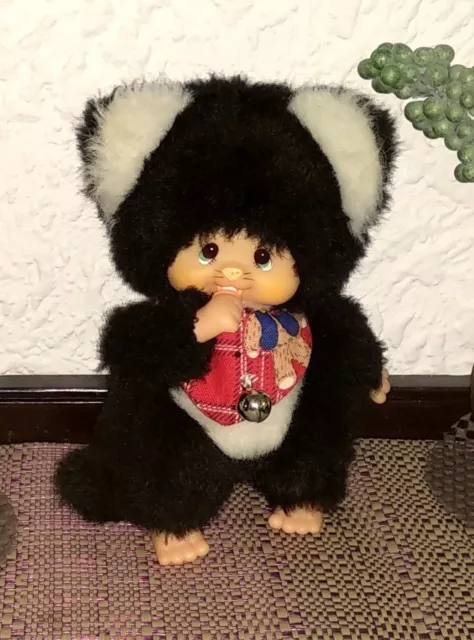 Monchhichi Freund Kater Stanislaus schwarz Vintage 1978-1980 2