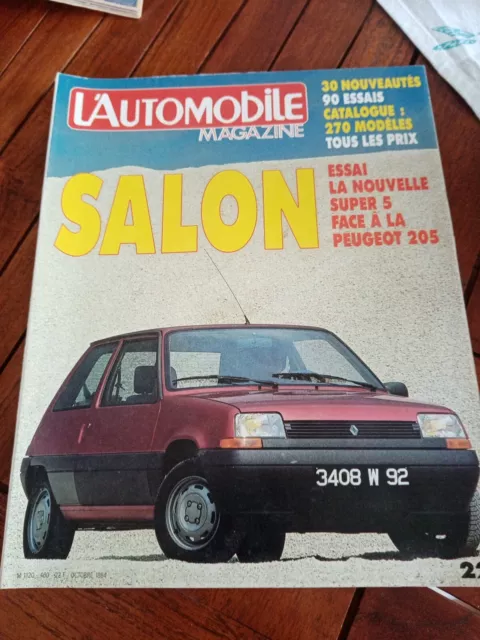 Special SALON DE L'AUTO 84- L' AUTOMOBILE-OCTOBRE 1984 N°460-MAGAZINE-LOT !