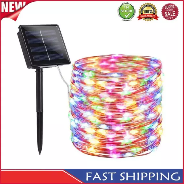 2xSolar String Lights Waterproof Copper Wire Fairy Lamp (Multicolor 100LED)