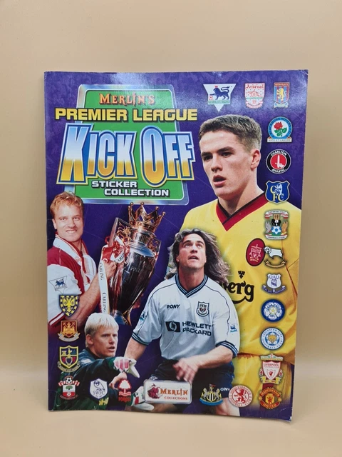 A collection of assorted sticker albums to include: Merlin Premier League 95, 97, 98, 99, 2000