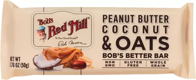 Bobs Red Mill Peanut Butter Coconut and Oats Bar 50g free shipping world wide