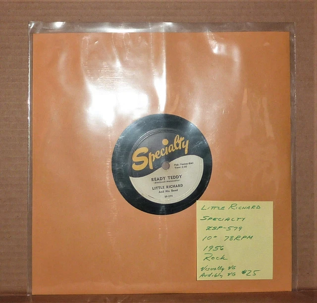 78 Rpm Shellac Record / Little Richard / See Picture For Tracks / Rock, Soul