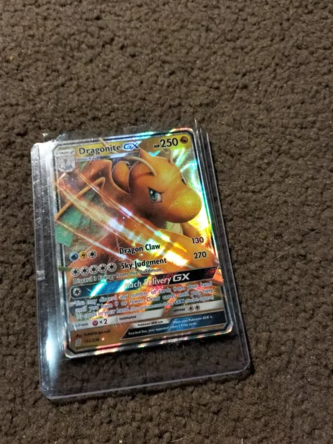 2019 Pokemon, Unified Minds, #152/236 Dragonite GX, Holo Ultra Rare