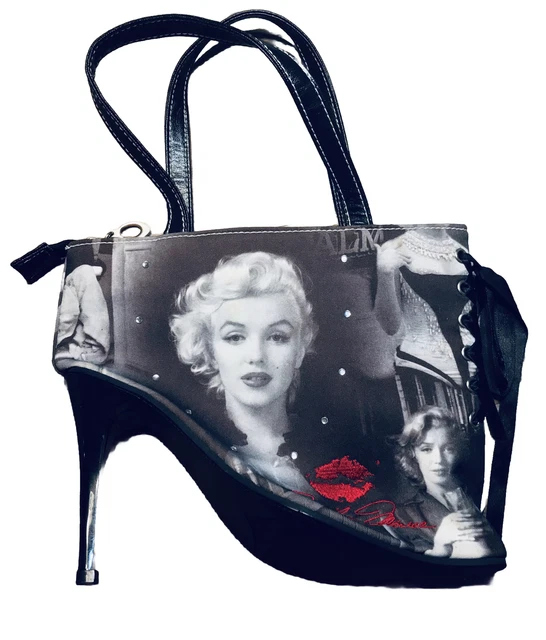 Vintage Marilyn Monroe High Heel Handbag Signed With Lip Print Vintage Marilyn Monroe High Heel Handbag Signed With Lip Print