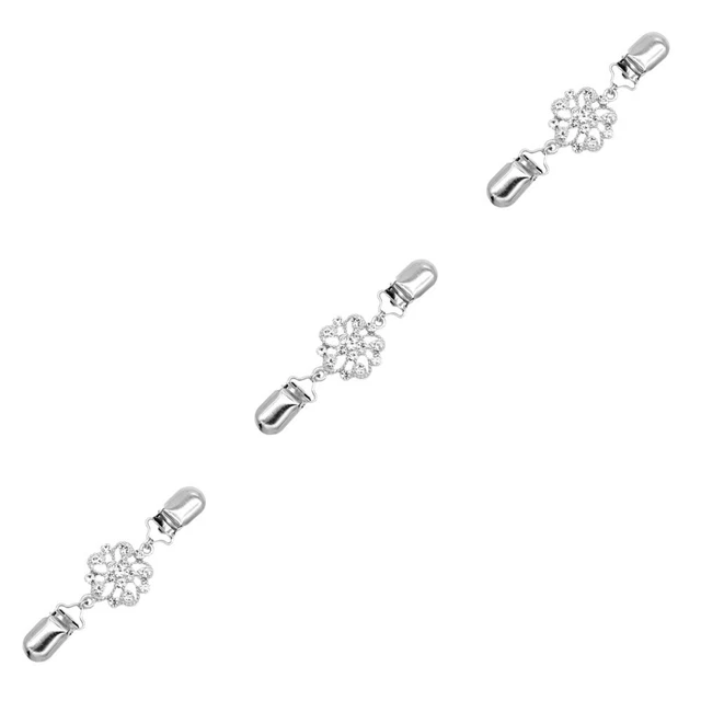 Pullover protezione argento chiusure sciarpa clip diamante cardigan clip