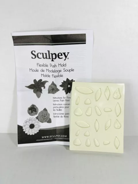 Sculpey Flexible Push Mold Flowers And Leaves 2014