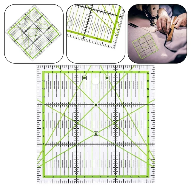 Patchwork Zeichenlineal Essentielle Steppwerkzeuge zum Selbermachen Nähprojekte