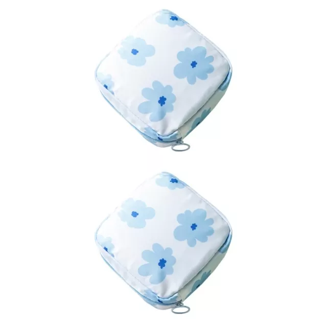 2 piezas depósitos menstruales bolsa de monedas tía toalla bolsa de almacenamiento