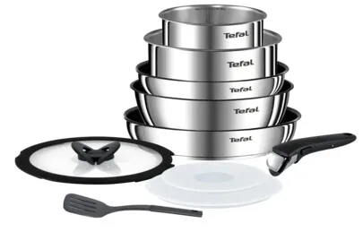 Tefal Ingenio Emotion Induction Stainless Steel Saucepan Frying Pan Cookware Set