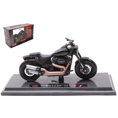 Miniature Moto Harley-Davidson FLSTF Street Talker Vert 2000 - Échelle 1/18 - Maisto - Neuf Sous Blister