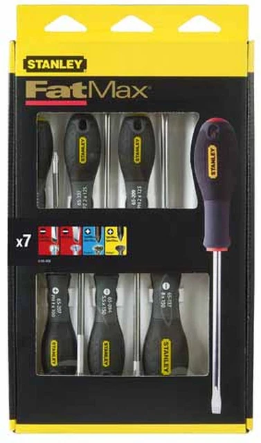 Stanley 0-65-438 Fatmax Tournevis Set 7 Pièces ( Fente/Phillips / Pozidriv)