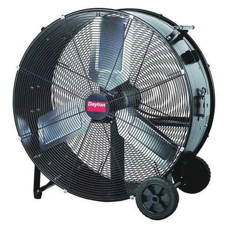 Dayton 39Uk52 Mobile Air Circulator 24" Non-Oscillating, 115Vac, 4150/6200 Cfm