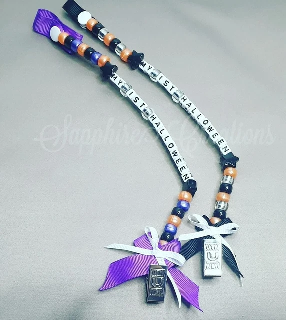 Halloween Mi primer bebé ficticio clip chupete rosa azul baby shower regalo niñas niños