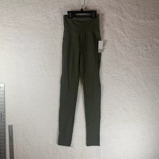 BP Nordstrom Leggings Womens XXS Army Green Pants High Waist Knit New 5049
