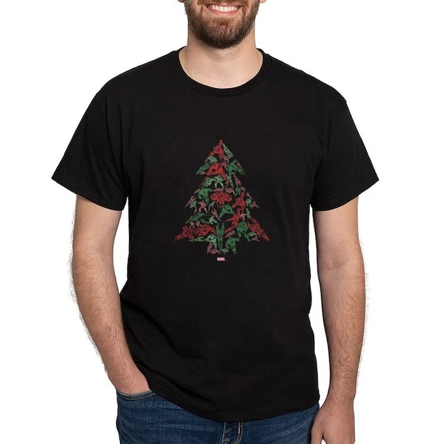 CafePress Iron Man Christmas Tree T Shirt 100% Cotton T-Shirt (1170578110)