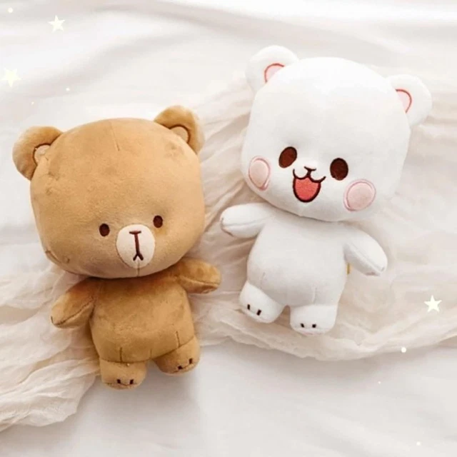 Cartoon Adorable Milk And Mocha Plush Stuffed Soft Cute Bear Doll Toys For Kids
