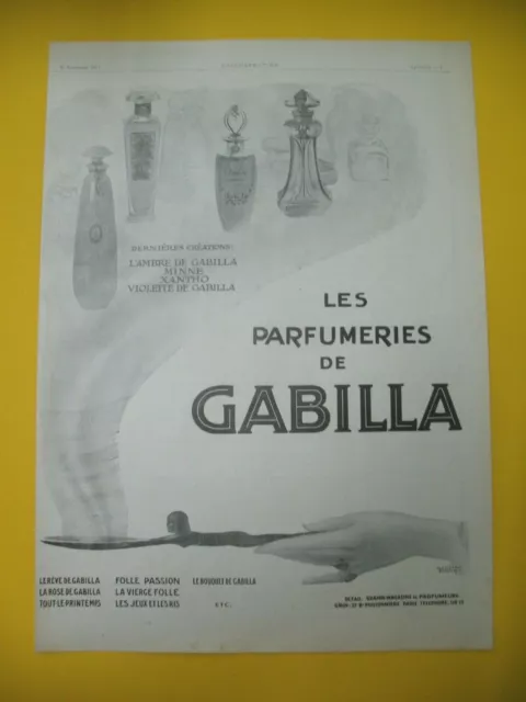 Publicite De Presse Gabilla Parfum Minne Xantho Violette Ambre 1912