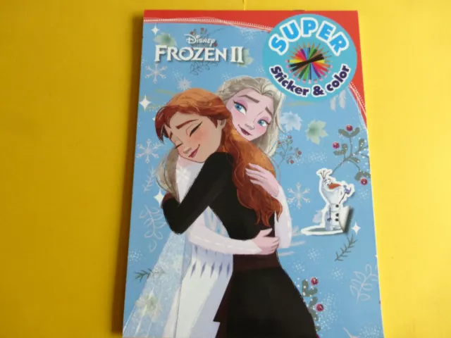 Malbuch / Malblock für Kinder Disney Frozen // & Sticker 29x21cm ca:16 Vorlagen