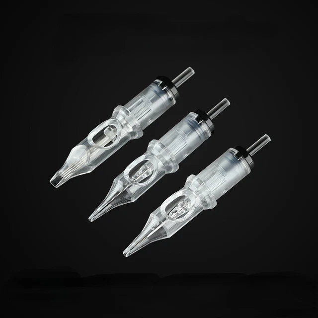 10 piezas/juego de puntas de tubo de aguja desechables para tatuaje estéril de plástico RS RL RM