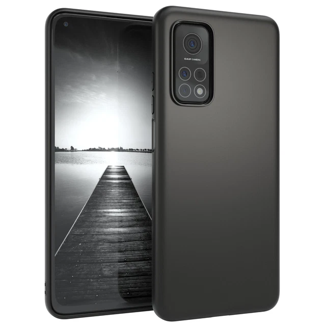 Für Xiaomi Mi 10T 5G / 10T Pro 5G Schutzhülle TPU Backcover Tasche Matt Schwarz