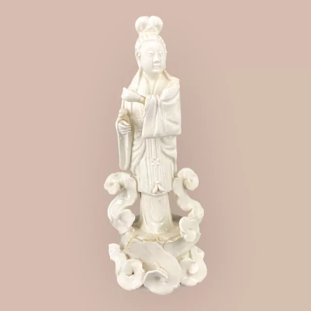Asian Antique Chinese Glazed Porcelain Figurine Blanc De Chine