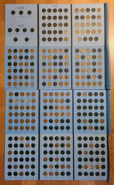 Partial Sets. Indian Head Cents 1857 To 1909 & Lincoln Cent 1909 To 1940 +2 More