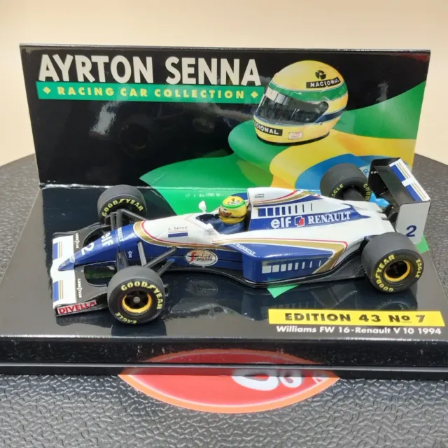 MINICHAMPS 1/43 Williams FW16 Renault V10 1994 Ayrton Senna #2 Diecast No.7