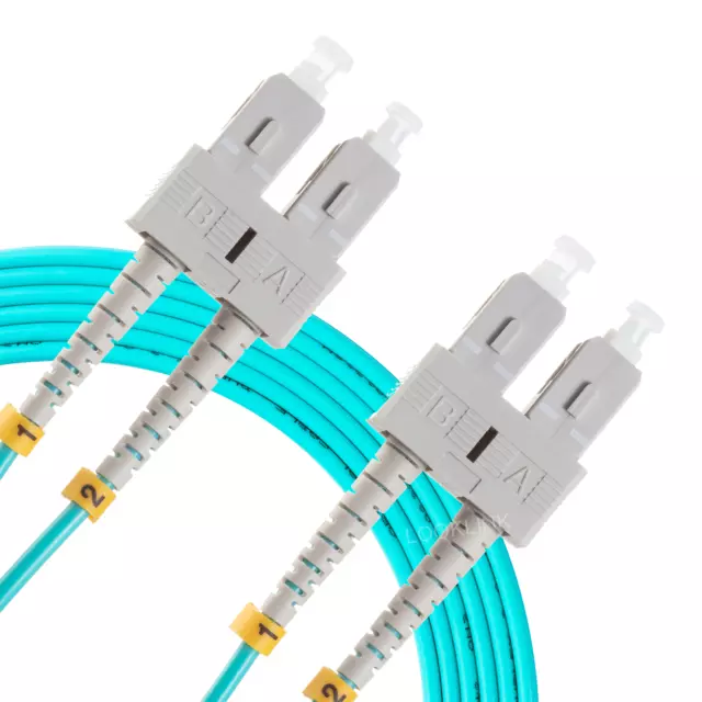 1M - 10M Length 10G-50/125 OM3 Multimode Duplex SC - SC Fiber Optic Patch Cable