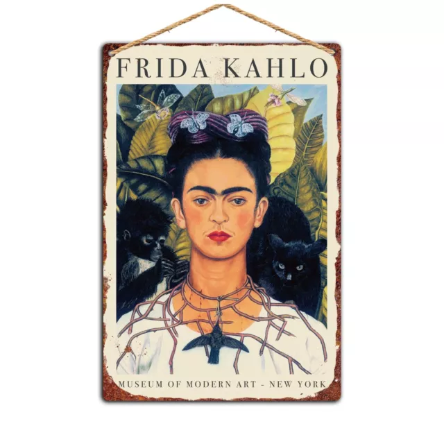 Frida Kahlo Tin Sign Aluminium Wall Decor, Man Cave Plaque, retro Plaque