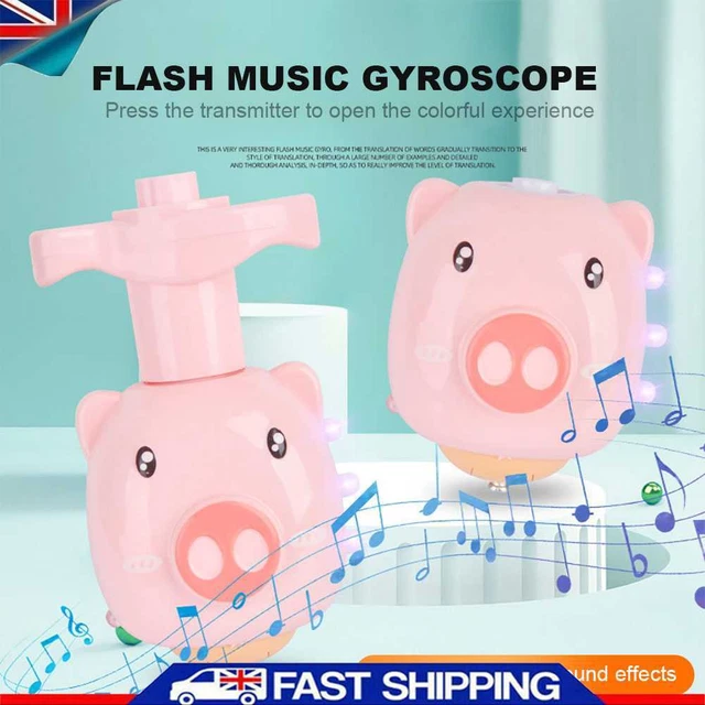 Colorful Flashing Rotating Toy Safe Music Spinning Top Toys for Kids Party Gifts