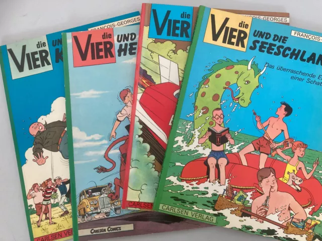 Carlsen: 4 x DIE VIER Comic Alben   [7454]