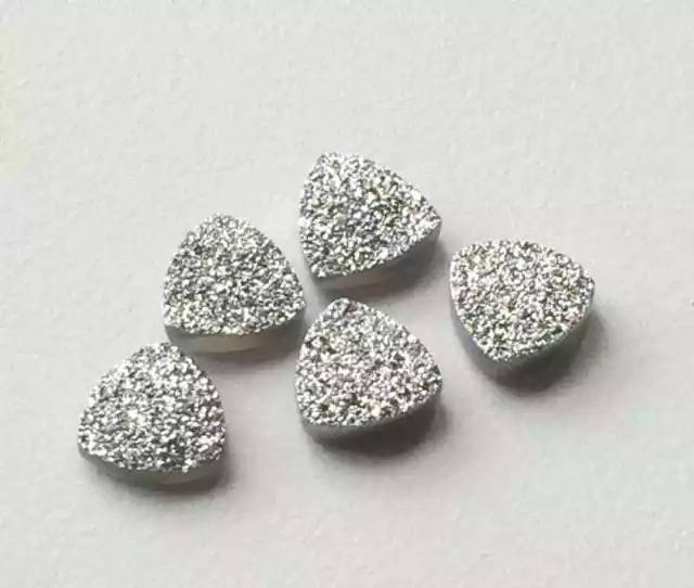 12mm Argent Druse Trillion, Titane Assortis Paires Pour Clous