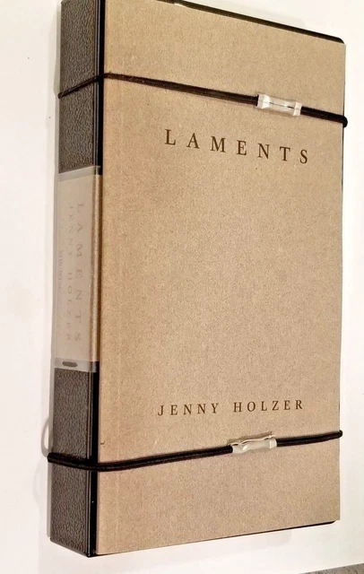JENNY HOLZER: LAMENTS Book, VHS & Orig. Closures + Bonus DIA ART FOUNDATION