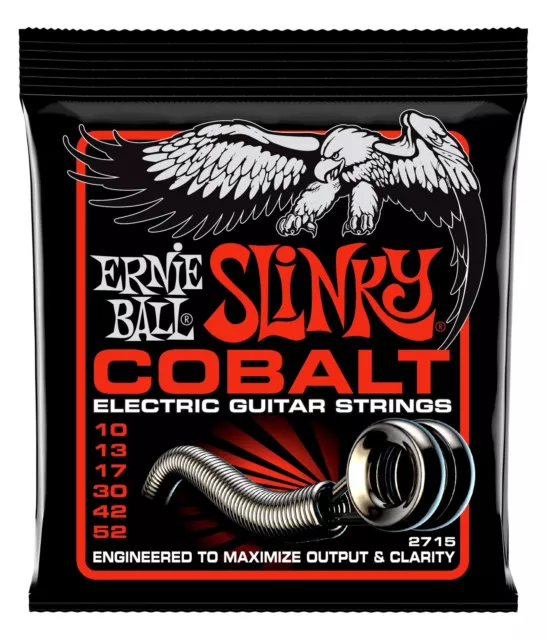 Ernie Ball 2715 Skinny Top Slinky Cobalt 010-052 E-Gitarre Satz Saiten Strings