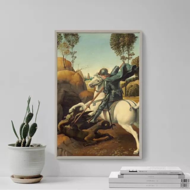 Raphael - Saint George and the Dragon (1506) Photo Poster Painting Art Print