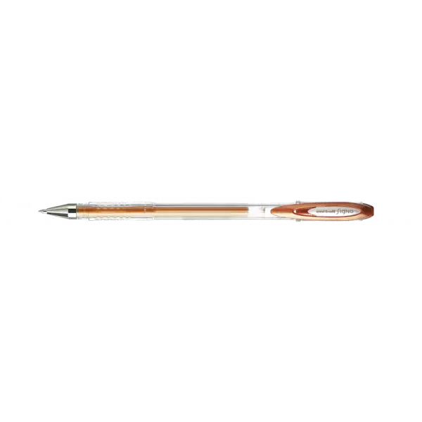 Stylo encre gel bronze pointe moyenne 0,7mm UniBall Signo