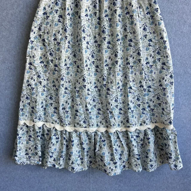 JOHNNY WAS DRESS Womens Small White Blue Floral Milkmaid Sundress RRP ...