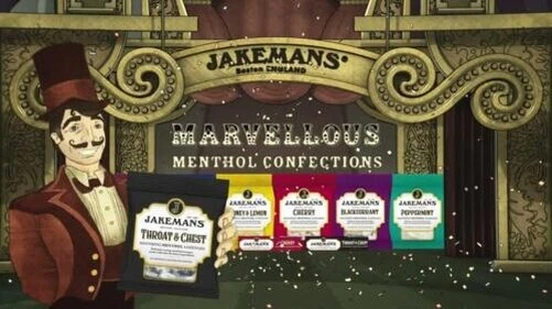 Jakemans Gorge Et Poitrine Saveur 73g Sacs Sucreries Pastilles Végétariens