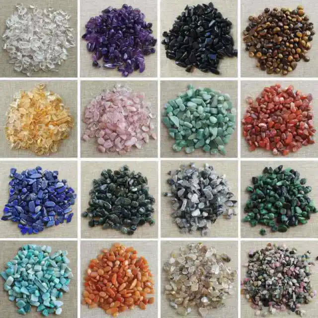 100g/lot Natural Healing Quartz Crystal Crushed Chip Stone Reiki Rock Specimens