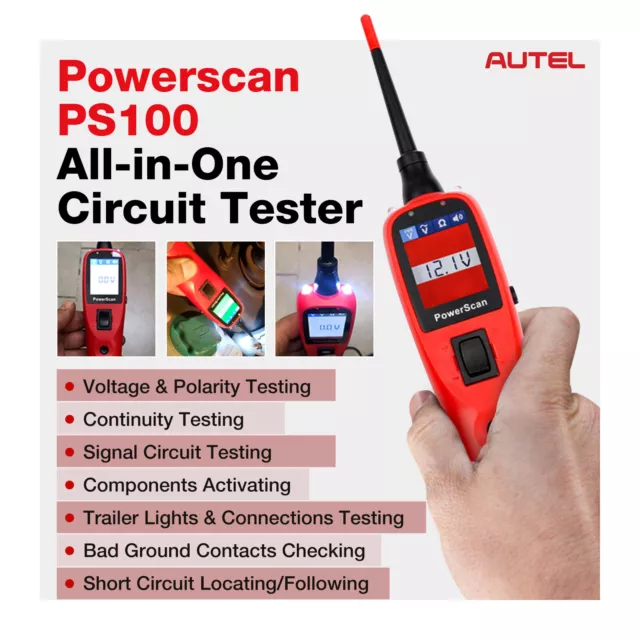 AUTEL PowerScan PS100 Probador de circuito automático, sistema eléctrico 2