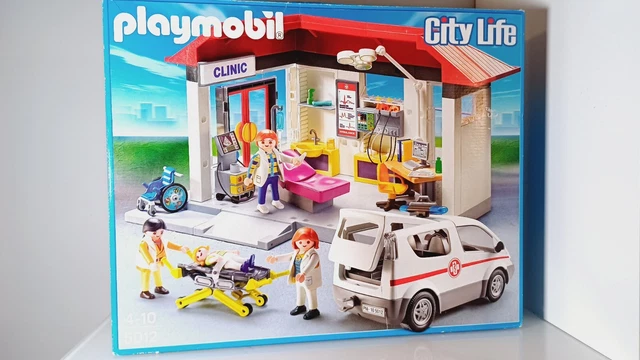 PLAYMOBIL CLÍNICA Con Vehículo De Emergencia EUR 59,85
