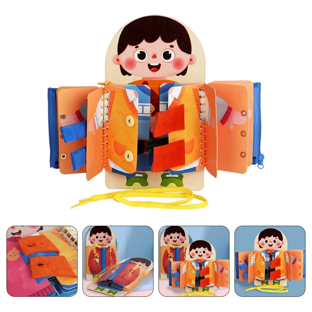 Busy Board Montessori – Tavola Sensoriale In Feltro Con Fibbie E Attività Educative, Libretto Tranquillo Pieghevole Per Bambini 1-3 Anni, Perfetta Per Viaggi In Aereo O Auto