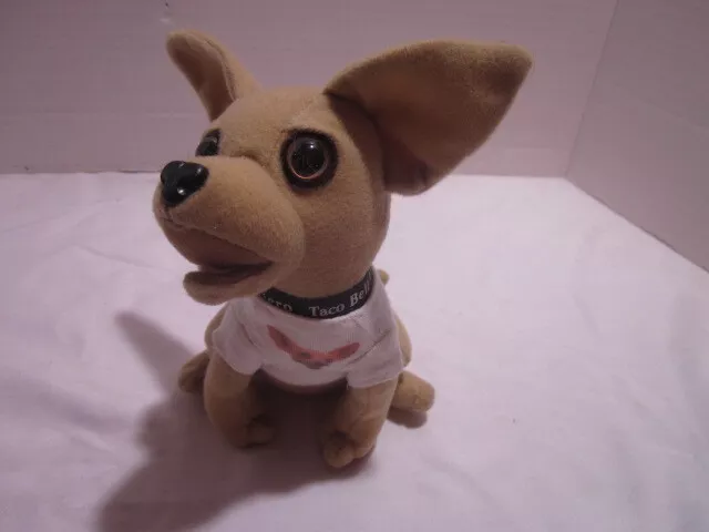 TACO BELL Chihuahua Dog Plush T-Shirt Stuffed Animal 7" Applause Collectibles