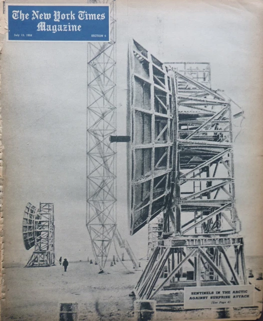 July 13 1958 SENTINELS IN THE ARCTIC - COLD WAR SHAKESPEARE - KENNEDY NY Times