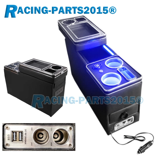 MULTIFUNKTIONS-MITTELKONSOLE MIT STAUFACH Schwarz Für VW T4 T5 T6 ...