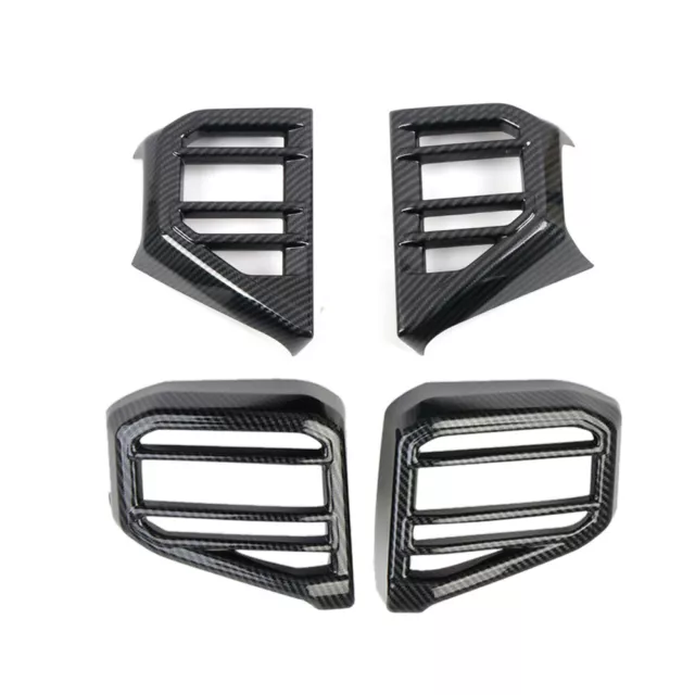 Carbon Fiber Look Dashboard Side Air Vent Cover Trim Fit for Toyota Tundra 2022