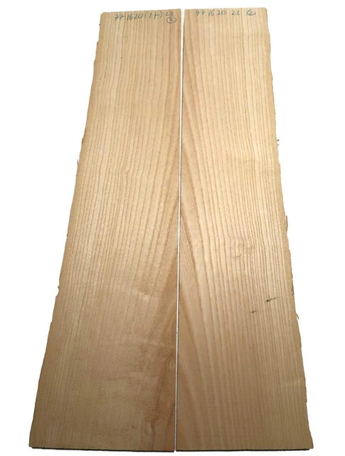 2x Frêne Brett Frêne Bois Bohle 77x16-20cm x 22mm