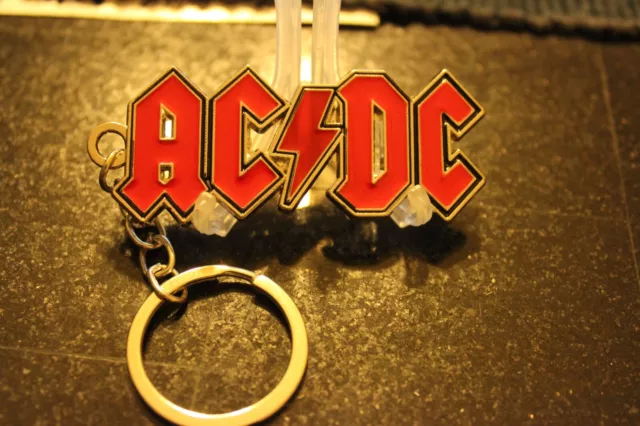 Ac & Dc Rock & Roll Keychain.
