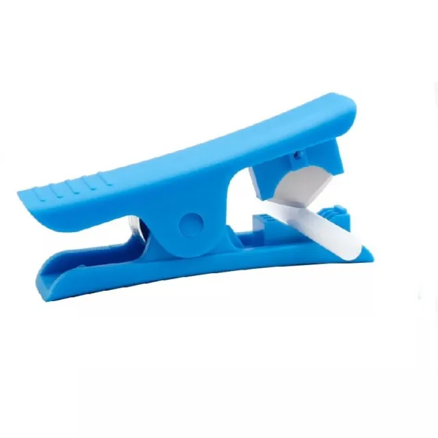 1 x taglierina tubo di plastica pneumatica PVC PU gomma silicone tubo taglierina blu