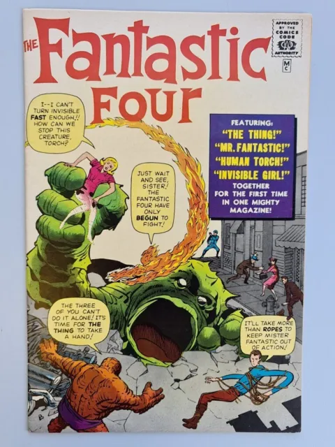 Fantastic Four #1 Record Reprint 1966 Marvel Silver Age Comics Super High Grade